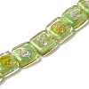 Handmade Gold Foil and Silver Foil Lampwork Beads FOIL-C001-01A-10-1