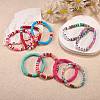 Love Bless Stretch Bracelet Sets for Teen Girl Women BJEW-SW00006-5