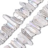 Spray Painted Electroplate Natural Quartz Crystal Points Beads Strands G-Q610-02J-1