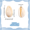 100Pcs Natural Cowrie Shell Beads BSHE-LT0001-03A-2