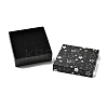 Star Print Paperboard Jewelry Gift Boxes CON-K016-01E-3
