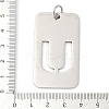 304 Stainless Steel Pendants STAS-M115-01P-U-3