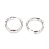 Tarnish Resistant 304 Stainless Steel Huggie Hoop Earrings EJEW-F111B-25mm-P-2