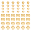 100Pcs 2 Style Brass Beads KK-DC0002-13-1