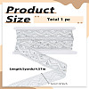 5 Yards Polyester Embroidery Lace Ribbon with Paillette OCOR-LP0003-09C-2