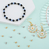 40Pcs 2 Colors Brass Beads KK-BBC0015-12-4