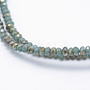 Electroplate Opaque Glass Beads Strands X-EGLA-J144-HR-B04-3