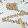 5 Yards Polyester & ABS Plastic Imitation Pearl Lace Ribbon OCOR-GF0004-92A-7