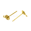 304 Stainless Steel Stud Earring Findings STAS-P370-02C-G-2