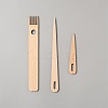 Wood Tapestry Weaving Needle & Weaving Comb Tool Sets for Knitting Loom Accessories TOOL-WH20001-02-1