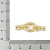 Brass Micro Pave Clear Cubic Zirconia Fold Over Clasps KK-M326-01G-3