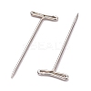 Non-Tarnish Nickel Plated Steel T Pins for Blocking Knitting FIND-D023-01P-02-2