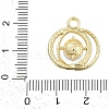 Rack Plating Alloy Micro Pave Rhinestone Pendants FIND-K020-02G-3