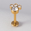 304 Stainless Steel Micro Pave Clear Cubic Zirconia Cartilage Earrings for Women Men WGD8154-07-1