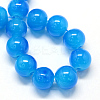 Baking Paint Imitation Jade Glass Round Bead Strands X-DGLA-Q021-10mm-13-2
