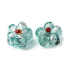 Handmade Silver Foil Glass Lampwork Beads FOIL-T001-02L-3