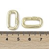 Brass Spring Gate Rings KK-Z078-01G-3