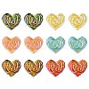50Pcs Plating Opaque Acrylic Beads MACR-CJ0001-89-1
