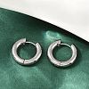 202 Stainless Steel Polishing Hoop Earrings EJEW-M106-02P-02-1