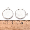 Tibetan Style Alloy Pendants Cabochon Settings PALLOY-N178-12AS-F-3