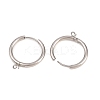 316 Stainless Steel Huggie Hoop Earring Findings EJEW-B158-01F-P-2