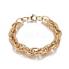 Ion Plating(IP) 304 Stainless Steel Rope Chain Bracelets BJEW-I274-09G-1