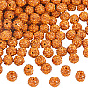 120Pcs Pave Disco Ball Beads RB-SC0001-13B-1