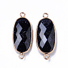 Synthetic Blue Goldstone Links Connectors G-R472-03C-2