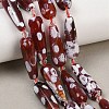 Natural Fire Crackle Agate Beads Strands G-K393-F01-10x30-1