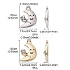 4Pcs 2 Colors Rack Plating Alloy Rhinestone Pendants FIND-YW0003-60-4