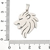 Non-Tarnish 201 Stainless Steel Pendants STAS-N103-187P-3