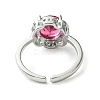 Bass Micro Pave Cubic Zirconia Ring RJEW-Z033-19B-3