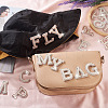 2 Sets 2 Colors Letter A-Z Imitation Pearl Cloth Patches PATC-TA0001-01-8