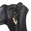 304 Stainless Steel Dangle Stud Earrings EJEW-JE06959-4