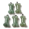 Natural Green Aventurine Pendants G-K353-02P-08-1