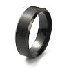 201 Stainless Steel Plain Band Ring for Men Women RJEW-WH0010-06H-MB-1