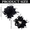 Women's Feather Aligator Hair Clips OHAR-WH0034-13A-2