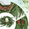 Flexible Glue PE Christmas Wreath AJEW-WH20060-20-5
