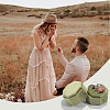 Velvet Cover Plastic Couple Ring Box VBOX-WH20003-001B-4