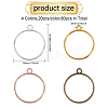 80Pcs 4 Colors Zinc Alloy Pendants FIND-CA0008-82-2