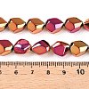 Electroplate Glass Beads Strands EGLA-T021-10F-4