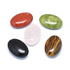 Natural & Synthetic Mixed Gemstone Healing Massage Palm Stones G-P415-59-1