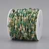 Handmade Natural Green Agate Beaded Chains CHC-I031-11G-3