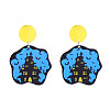 Halloween Acrylic Dangle Stud Earrings FS-WGAFD0C-10-1
