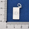 925 Sterling Silver Paper Money Pendants STER-G045-09S-3