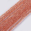 Glass Beads Strands EGLA-E057-02A-10-1