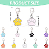 45Pcs 9 Styles Alloy Enamel Pendant Decorations HJEW-YW00146-3