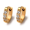 304 Stainless Steel Clear Cubic Zirconia Hoop Earrings EJEW-D331-18A-G-2