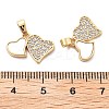 Brass Micro Pave Cubic Zirconia Pendants KK-L222-018G-3