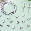 80Pcs Floral Printed Porcelain Beads PORC-SC0001-17-6